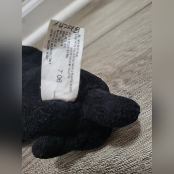 Vintage Stuffins Black Labrador Retriever Bean Bag Dog Collectible Plush Animal - Picture 3 of 8